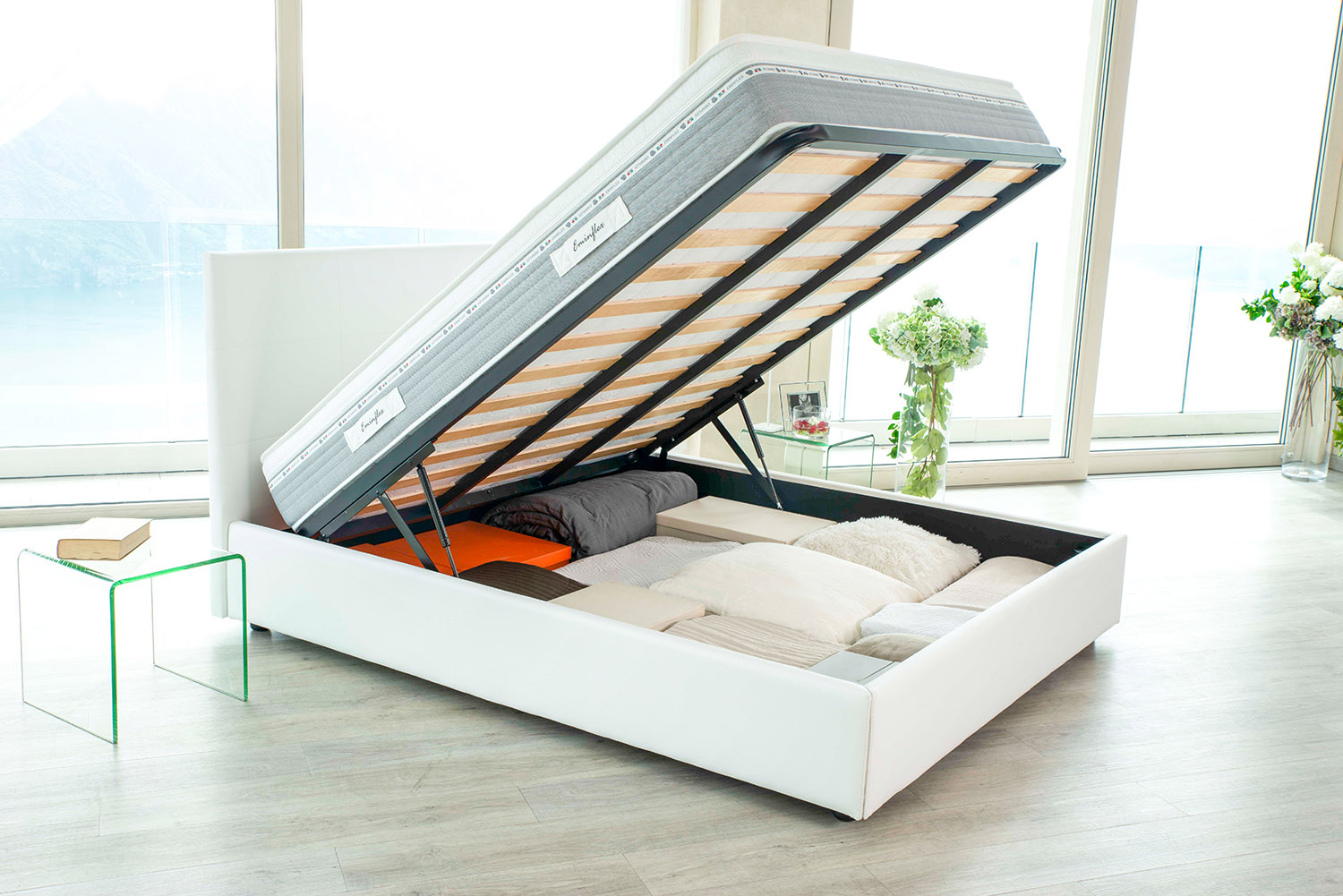 Letto Contenitore Anna In Ecopelle